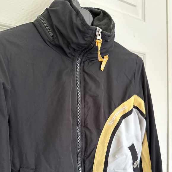 Black Windbreaker Jacket, Sportswear, Size XS - Picture 4 of 8